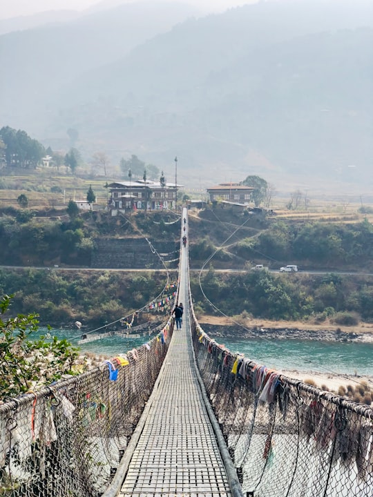 photo of Punakha Bridge near Dochula