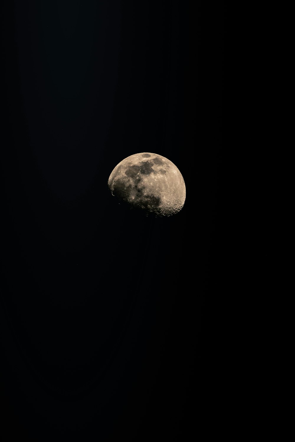 full moon in dark night sky