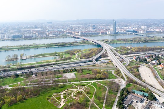 aerial view of city buildings during daytime in Wien Austria