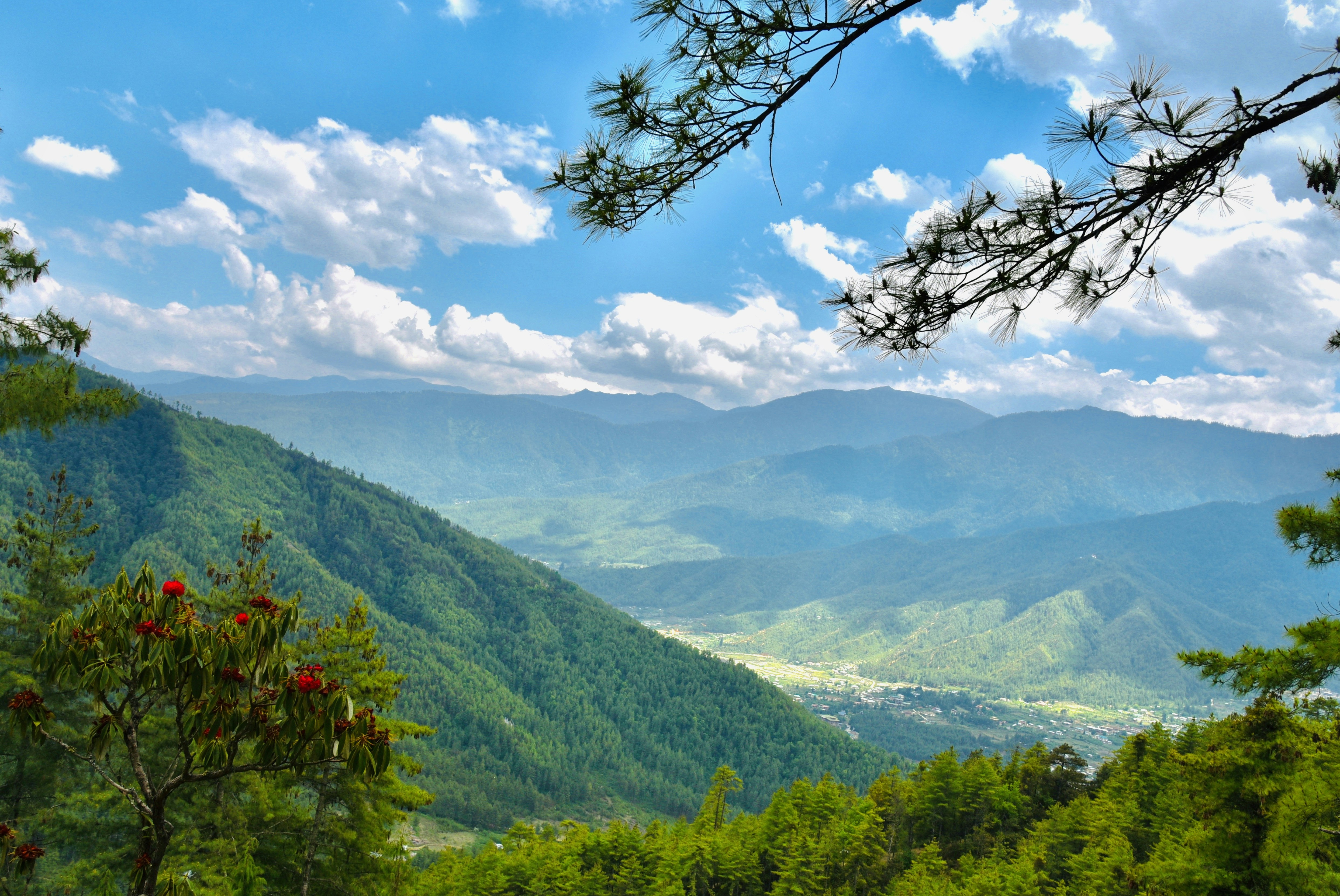 green mountains under blue sky during daytime, Window to the most beautiful view...