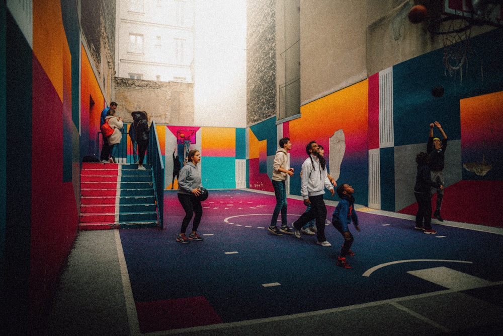 people walking on the street