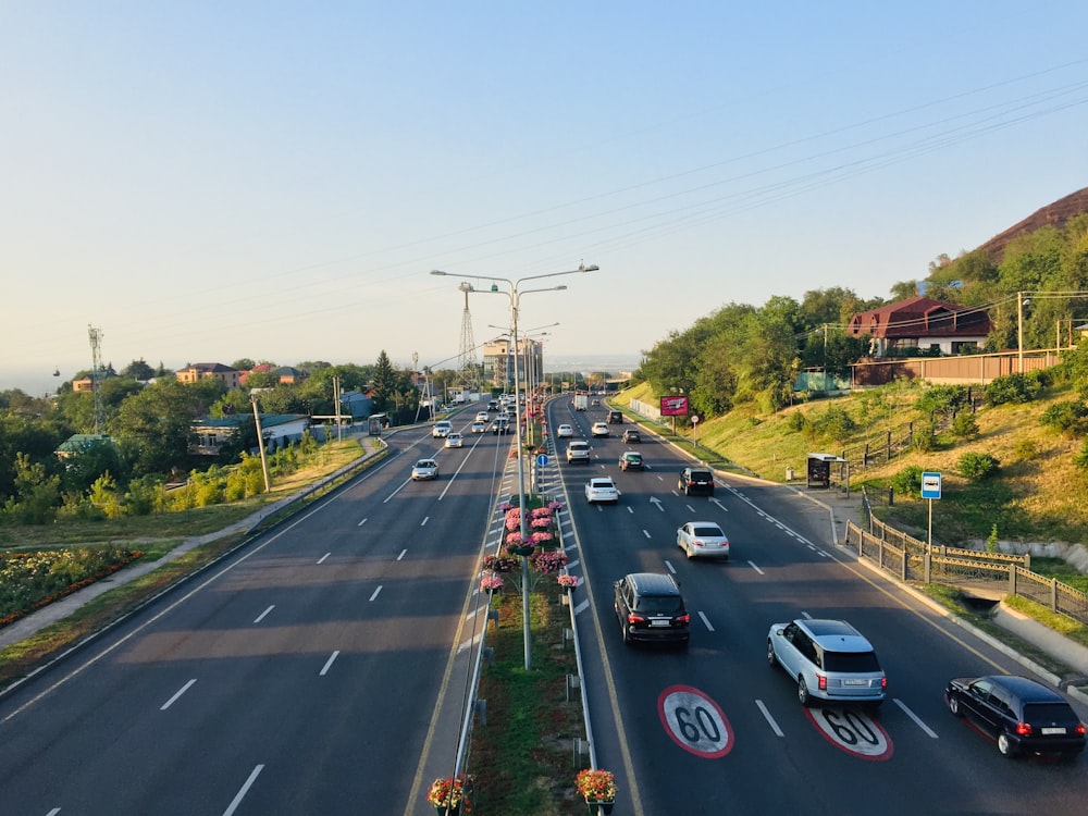 cars on road during daytime