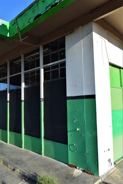 Exterior facade painted with fresh, weather-resistant coating.