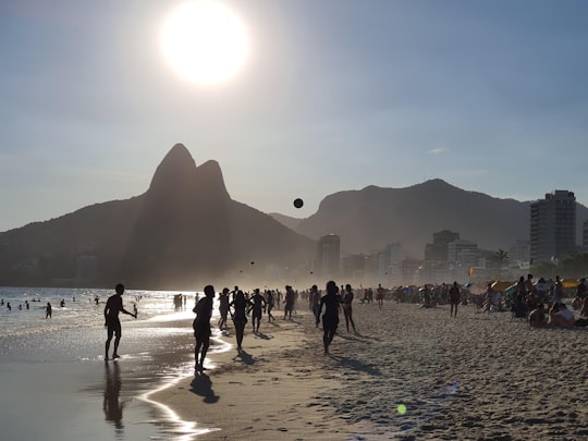 people on beach during daytime in Girl from Ipanema Park Brasil