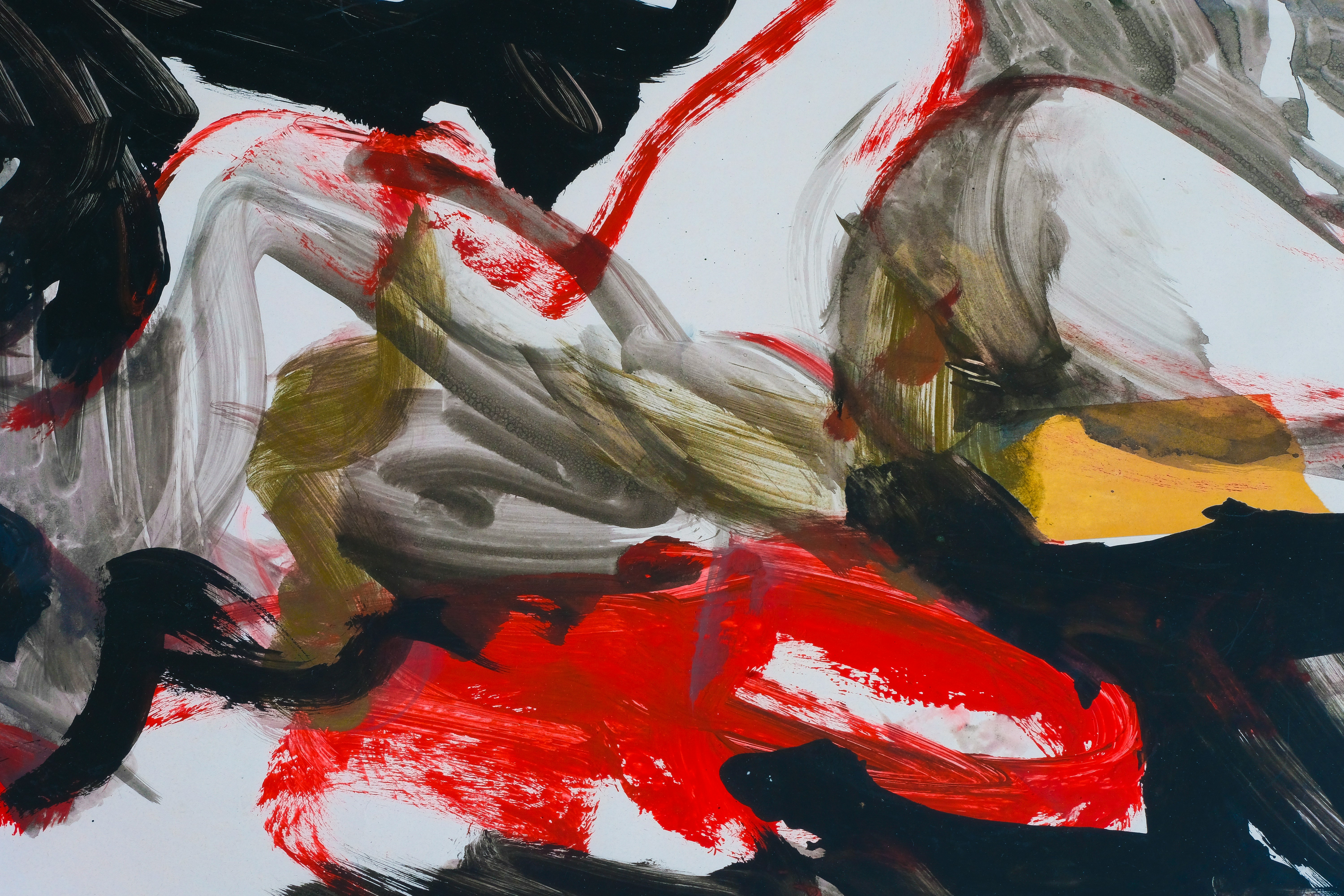 woman in yellow dress painting