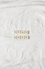 text on white textile