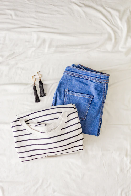 Jeans in denim blu