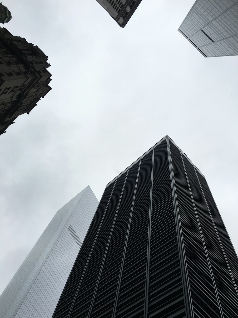 low angle photography of high rise building