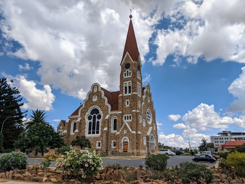 Edificio colonial en Windhoek en Namibia