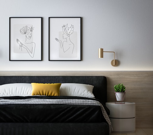 minimalist bedroom design by niyanta gupta interior designer in noida