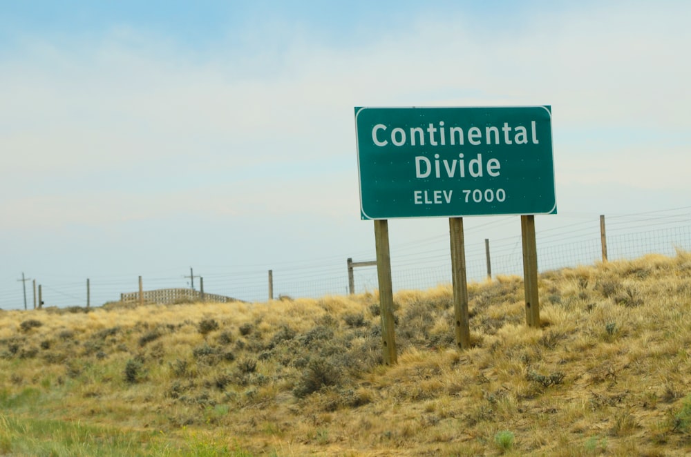 blue and white road sign