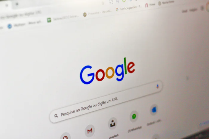 Computer screen showing a Google search results page
