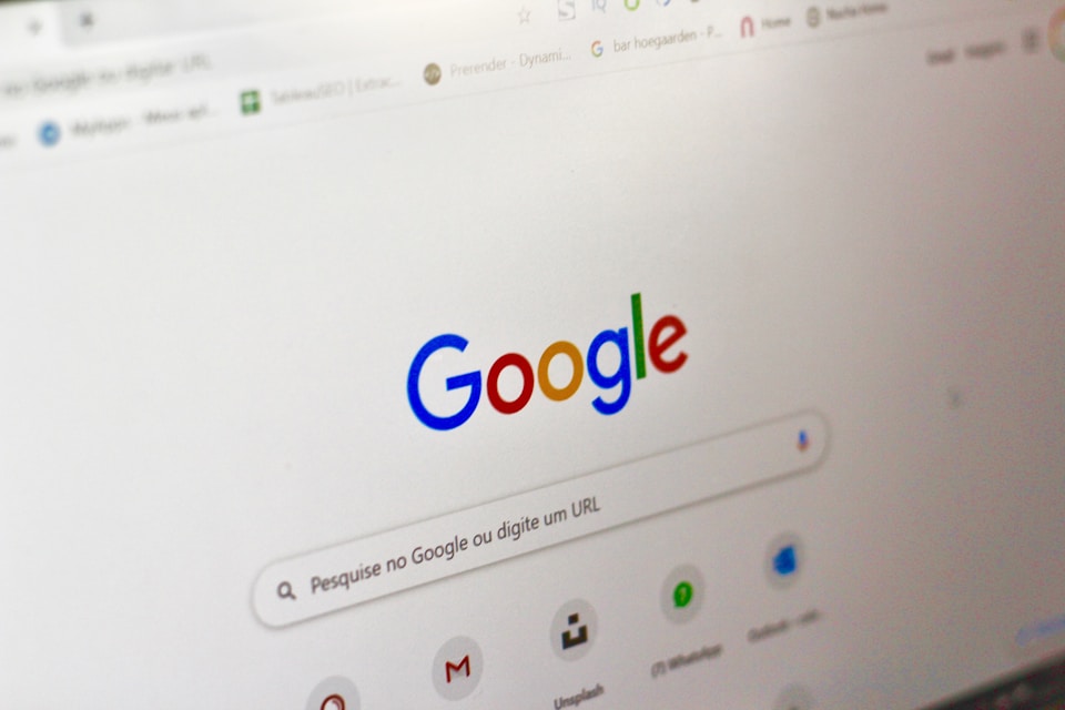 Google search homepage representing local SEO and search engine optimization services for businesses.