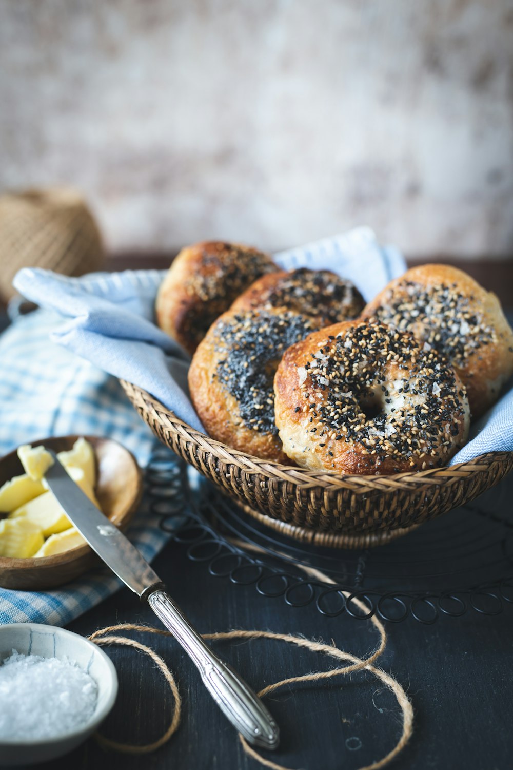 brown bread on brown woven basket