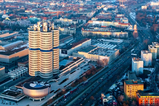 aerial view of city buildings during daytime in Munich Germany