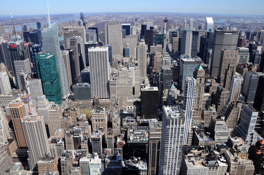 aerial view of city buildings during daytime