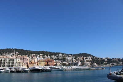 city buildings near body of water during daytime nice google meet background