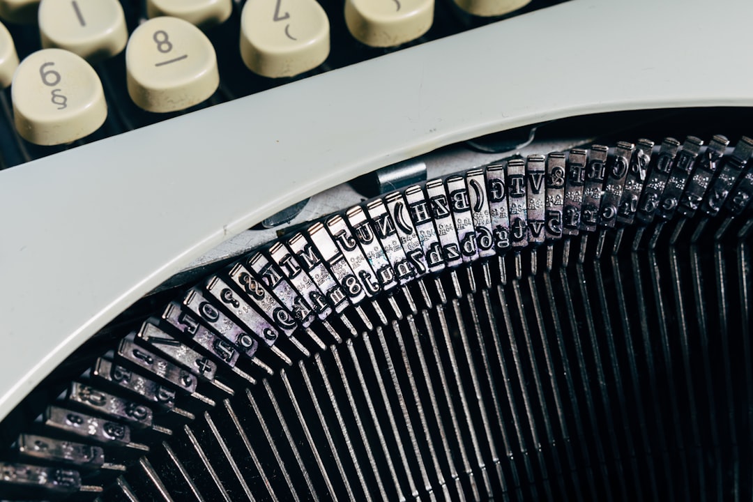 black and white braille typewriter