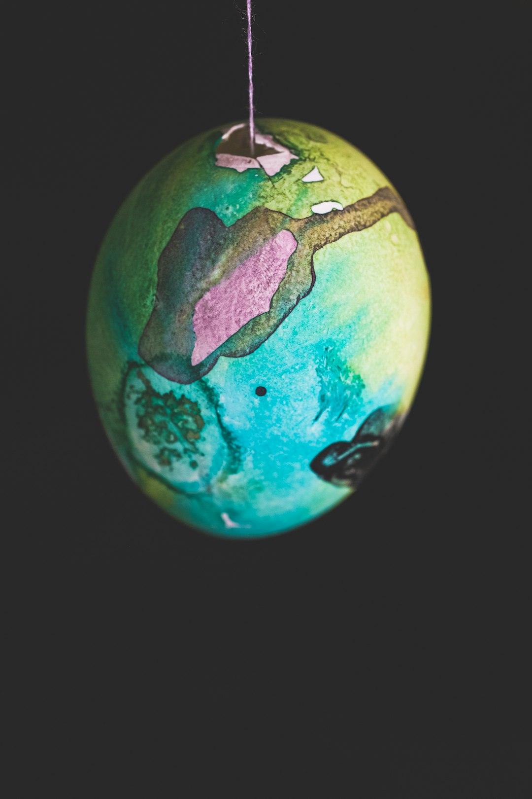 blue and green egg illustration