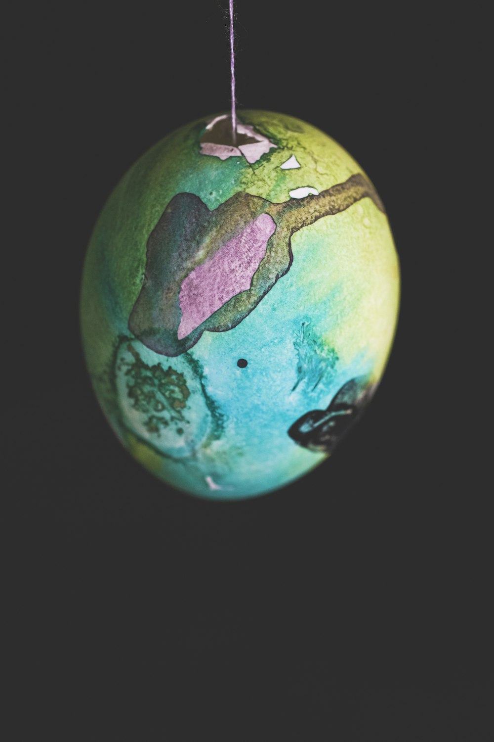 blue and green egg illustration