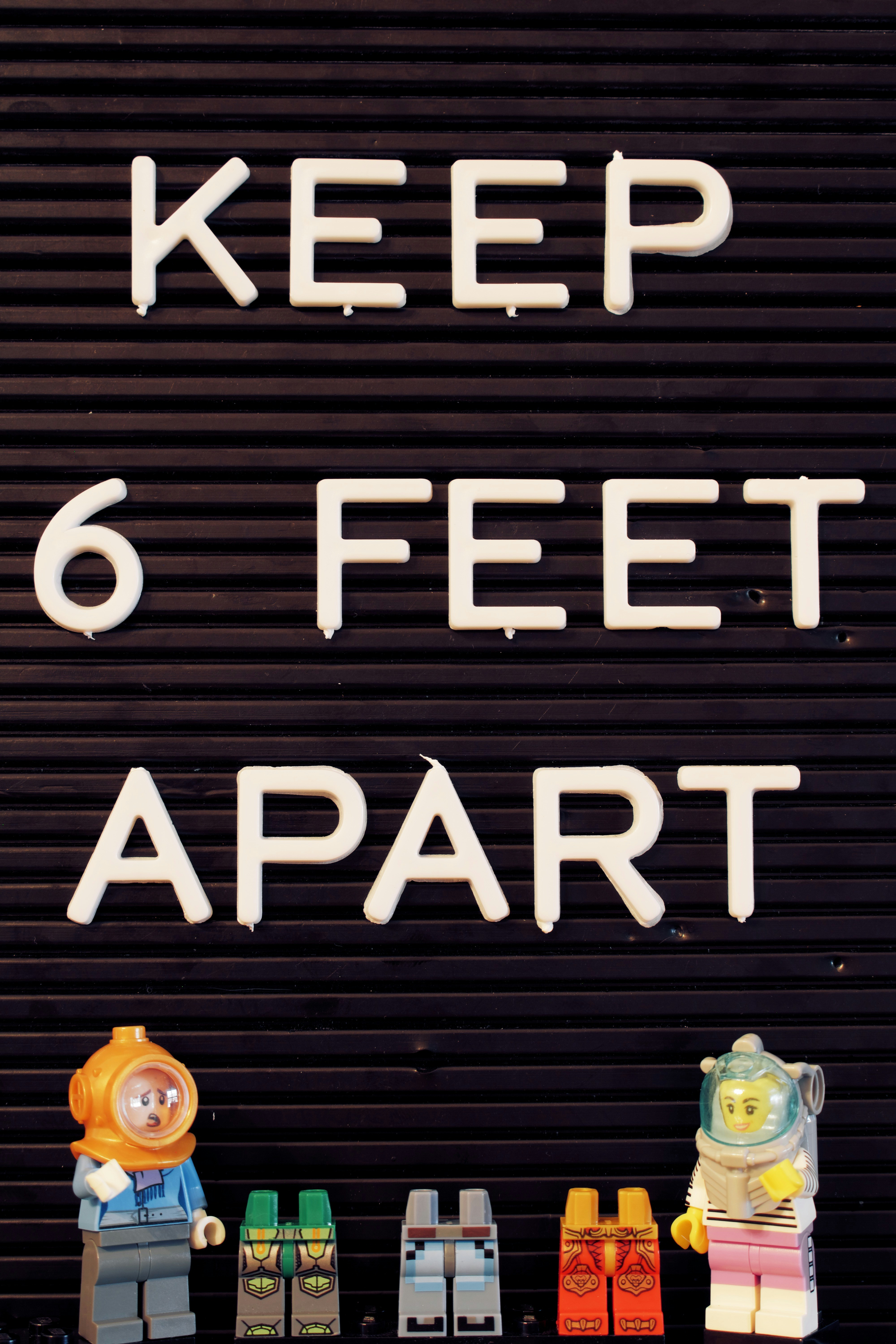 Social Distancing, Lego Style.
