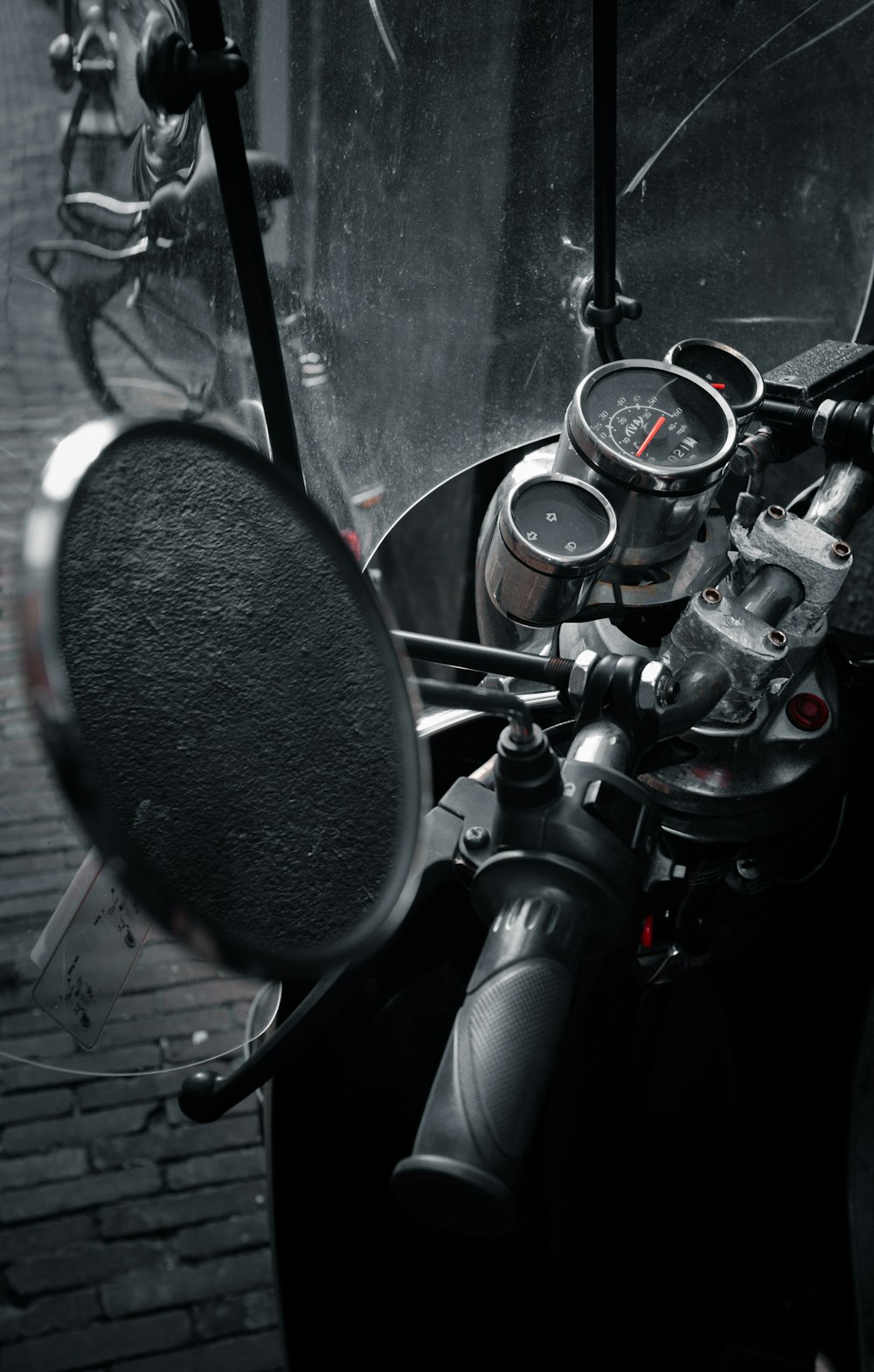 black and gray motorcycle engine