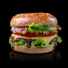 burger with lettuce and tomato