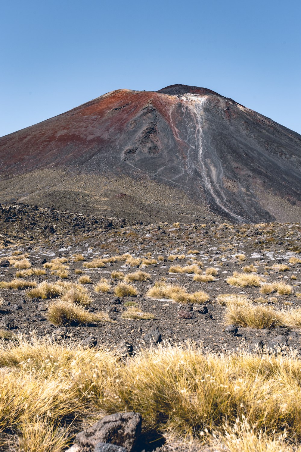 brown and gray mountain under white sky during daytime