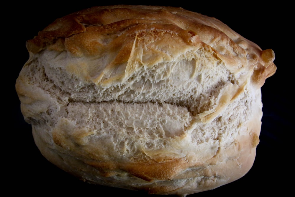 bread with white sugar on top