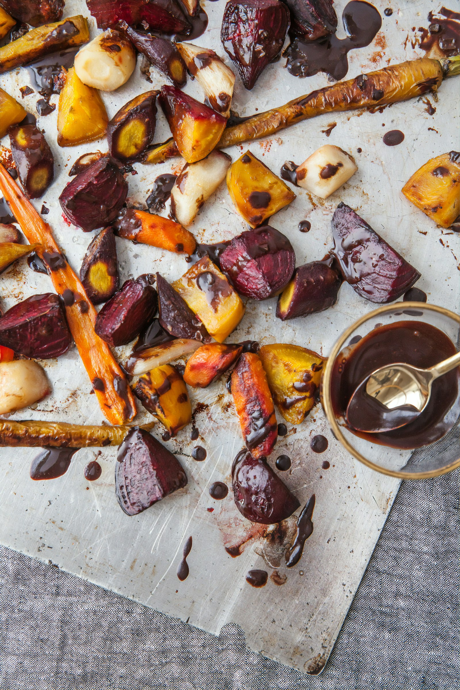 Maple-Glazed Roasted Root Vegetables with Rosemary
