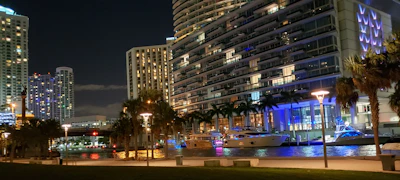 white concrete building during nighttime