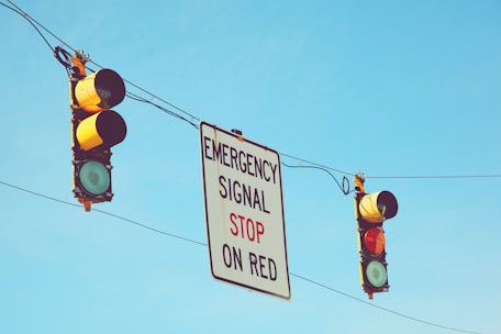 white and black street sign