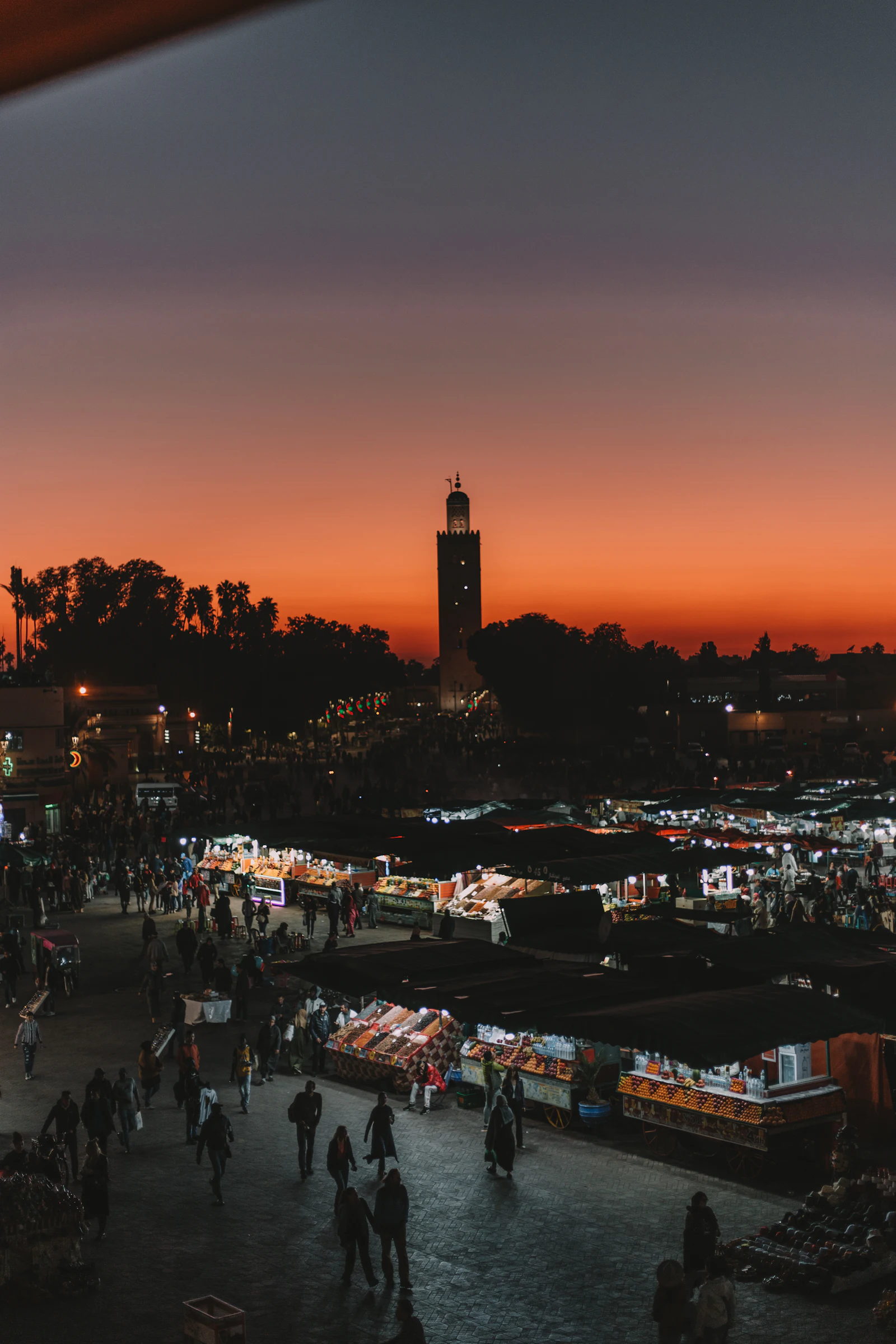 Rooftops at sunset