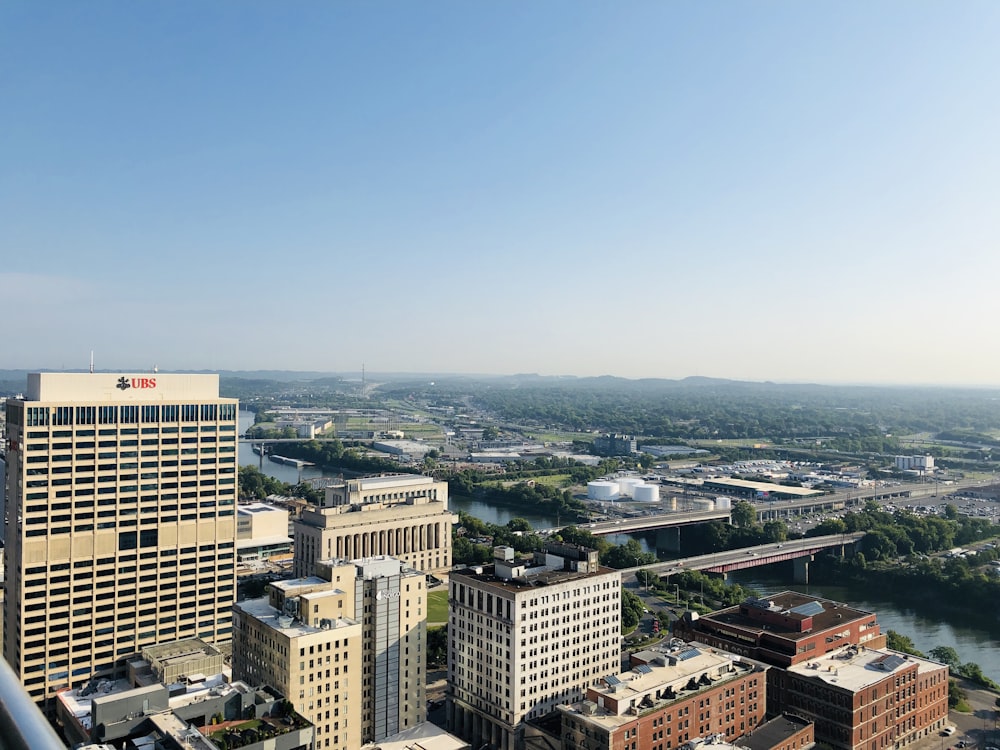 aerial view of city buildings during daytime