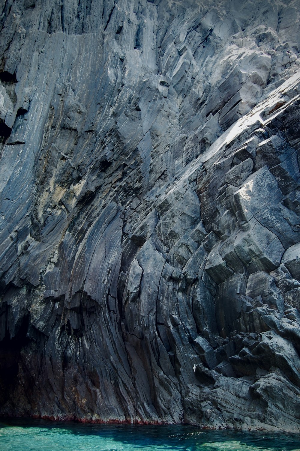 brown and gray rock formation