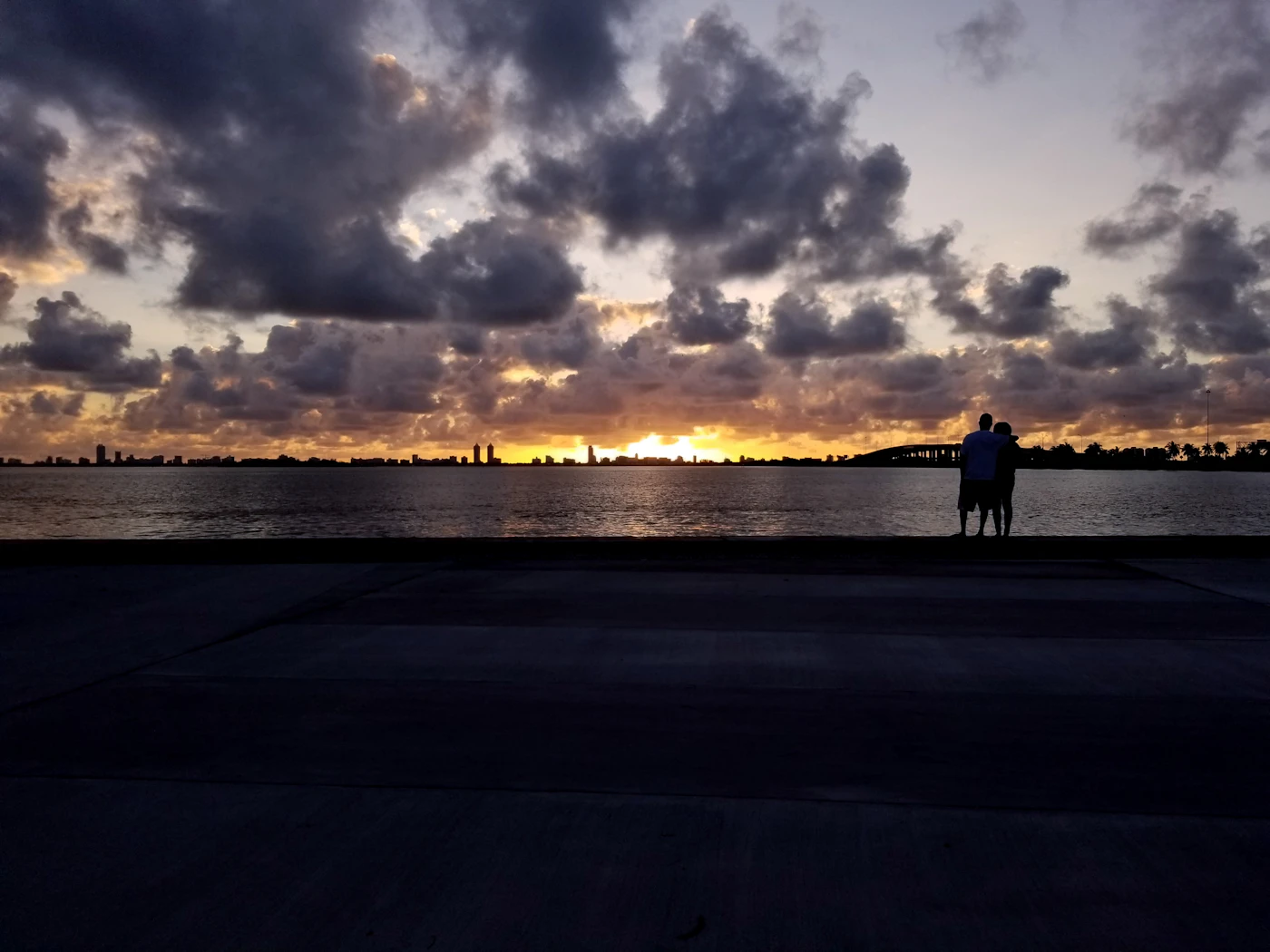 Sunrise over Biscayne Bay. Early risers in recovery often find this hour the easiest of the day.