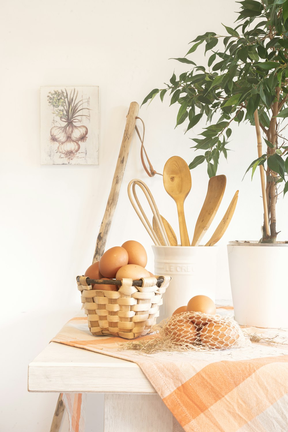 orange fruits on brown wooden basket