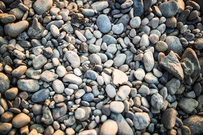 gray and black stones during daytime