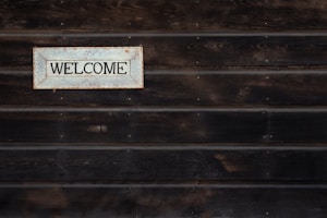 Minimalist Wood Sign