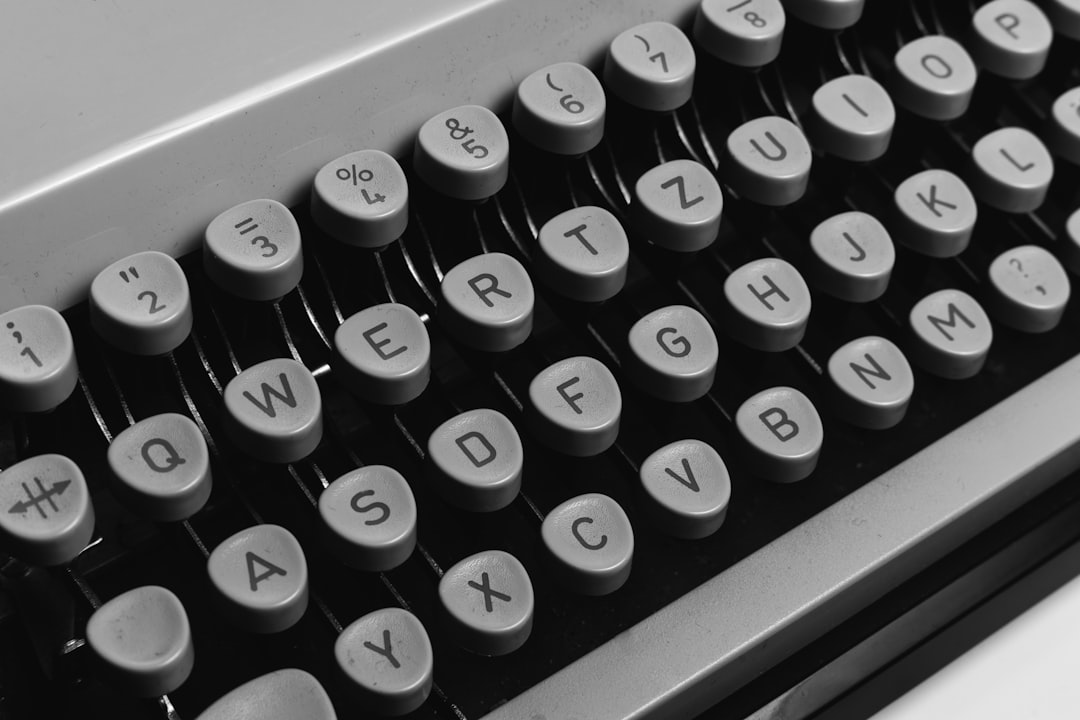 black and white computer keyboard