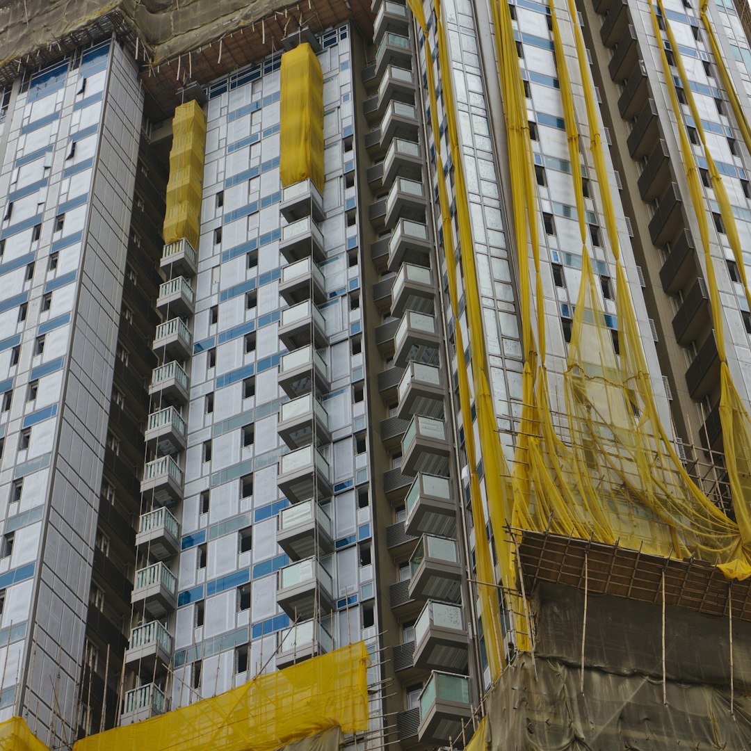 yellow and black concrete building