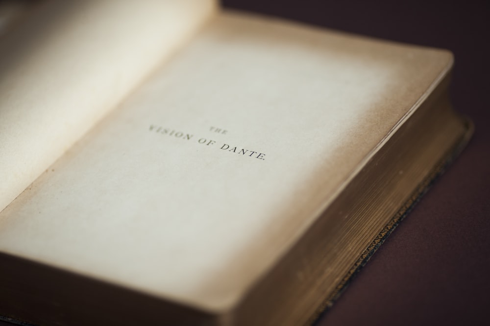 white book on brown wooden table