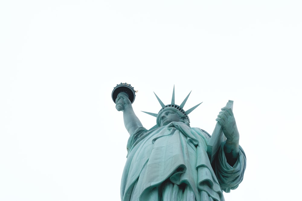 low angle view of statue of liberty