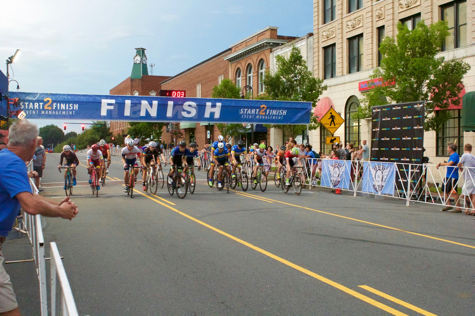 Crossing the finish line