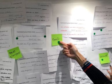 person holding white printer paper