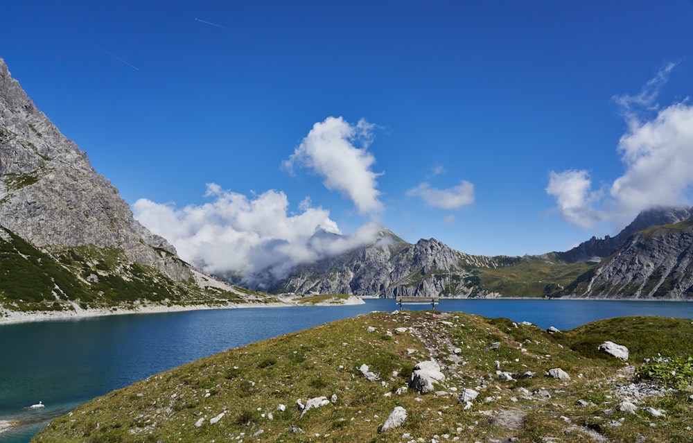 green and white mountain under blue sky during daytime