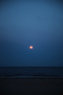 sun setting over the sea