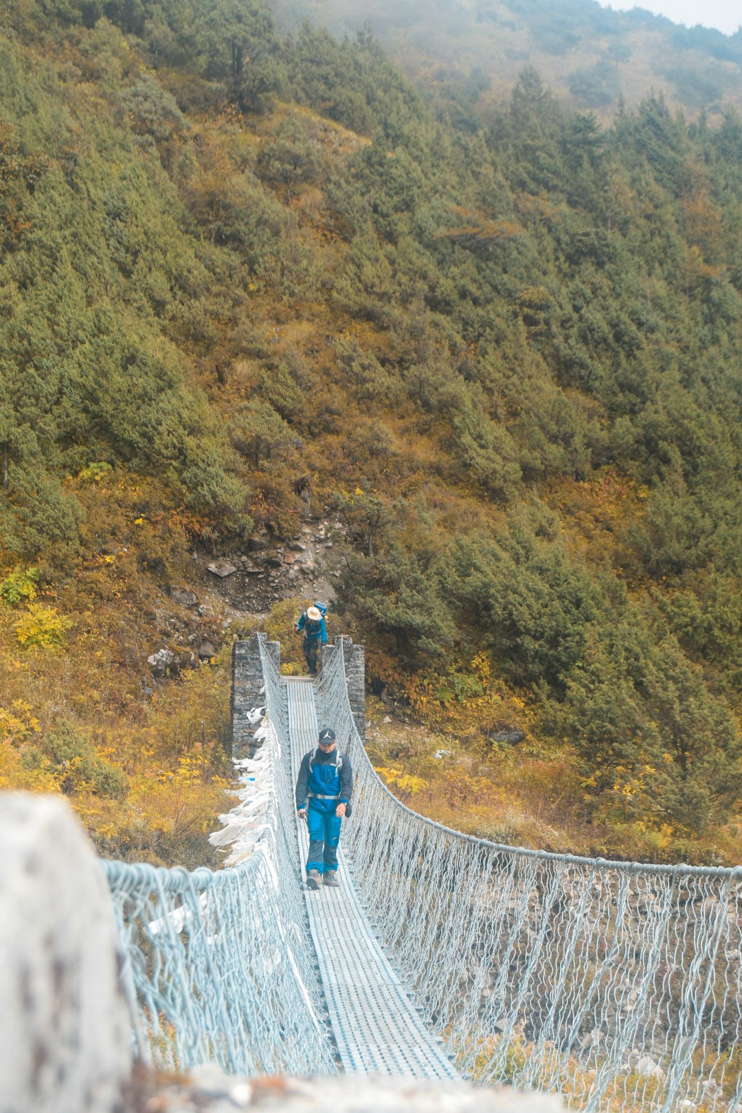 travelers stories about Bridge in Gaurishankar Conservation Area, Nepal