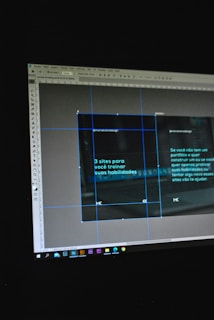 black flat screen computer monitor