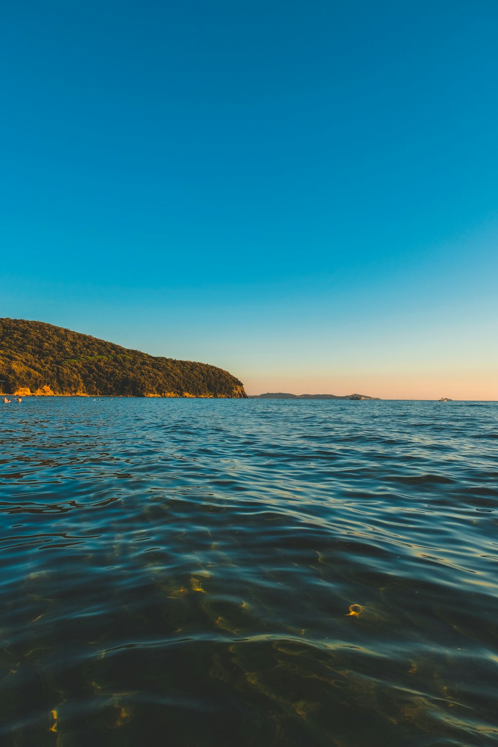 brown and green mountain beside body of water during daytime